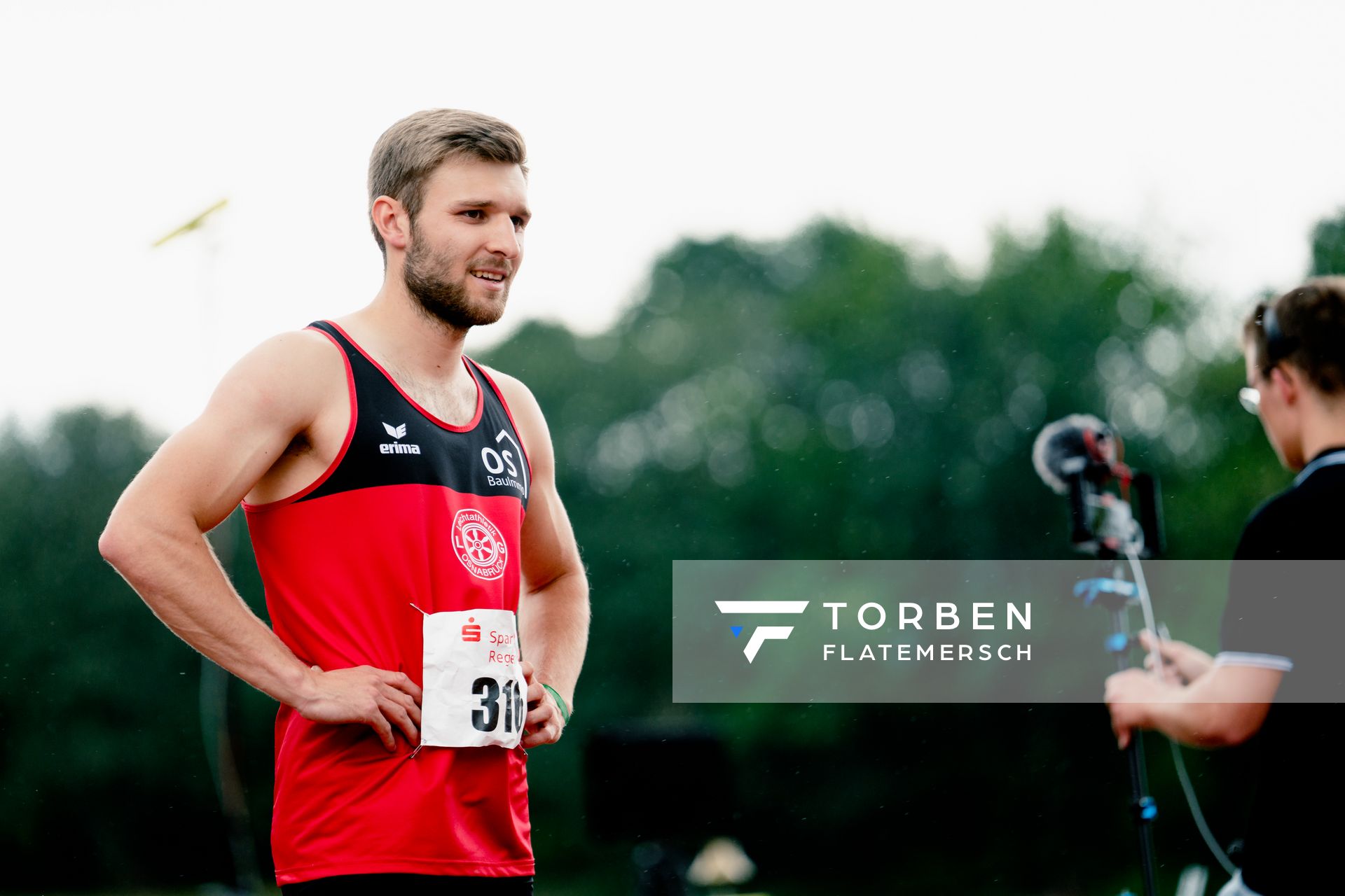 Fabian Dammermann (LG Osnabrueck) ueber 400m am 04.06.2022 waehrend der Sparkassen Gala in Regensburg